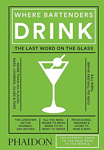 Green book cover with white text and a martini glass illustration.