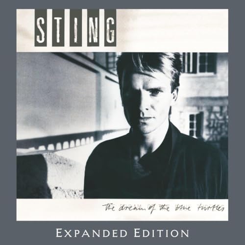 Black and white album cover featuring a portrait of Sting.