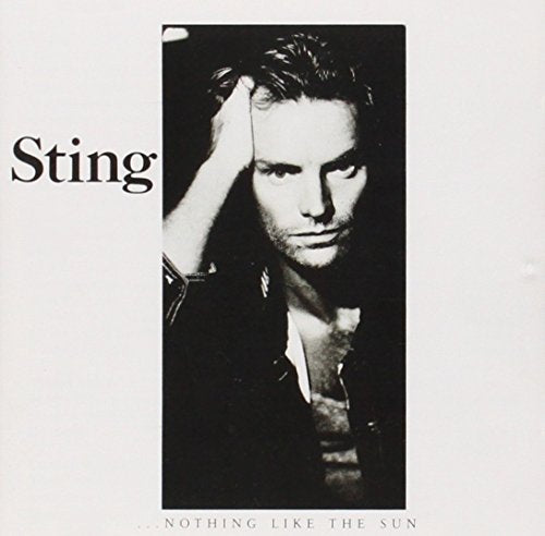 Black and white album cover featuring a portrait of Sting.