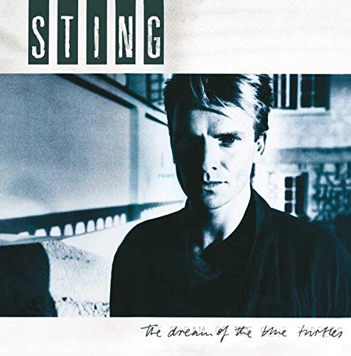 Album cover for Sting’s “The Dream of the Blue Turtles,” featuring his portrait.