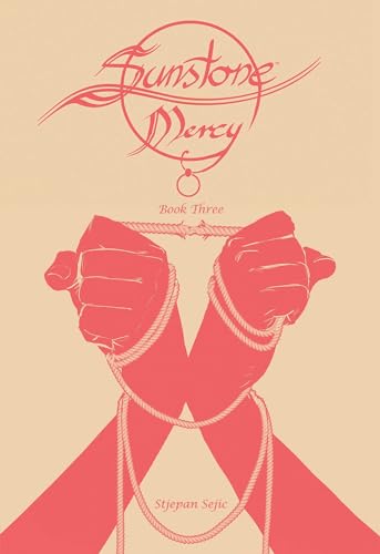 Book cover: bound hands in red against a tan background.
