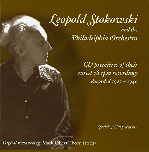 CD case featuring Leopold Stokowski’s portrait and Philadelphia Orchestra text.