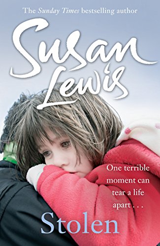 Book cover: a child hugged tightly, with the title "Stolen" below.