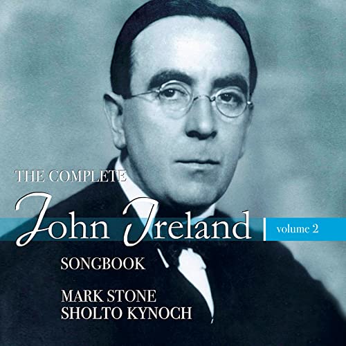 CD cover featuring a portrait of composer John Ireland in black and white.