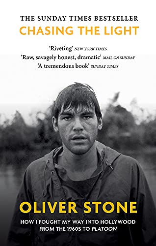 Book cover featuring a black and white portrait of Oliver Stone.