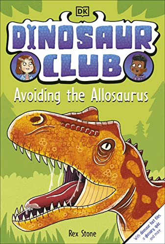 Book cover: "Dinosaur Club" featuring an Allosaurus and two children.