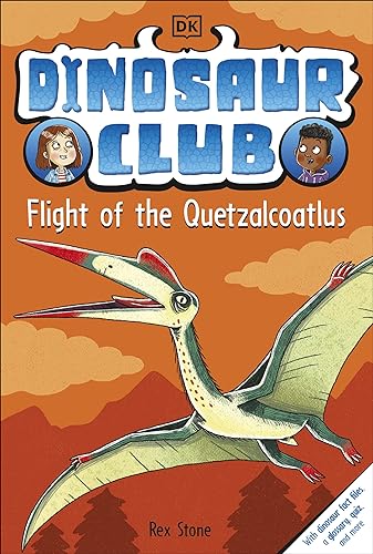 Book cover: “Dinosaur Club: Flight of the Quetzalcoatlus” featuring a pterosaur.
