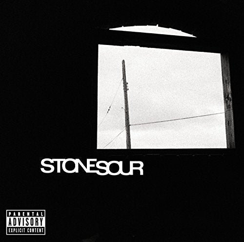 Black and white album cover with window view and band name.