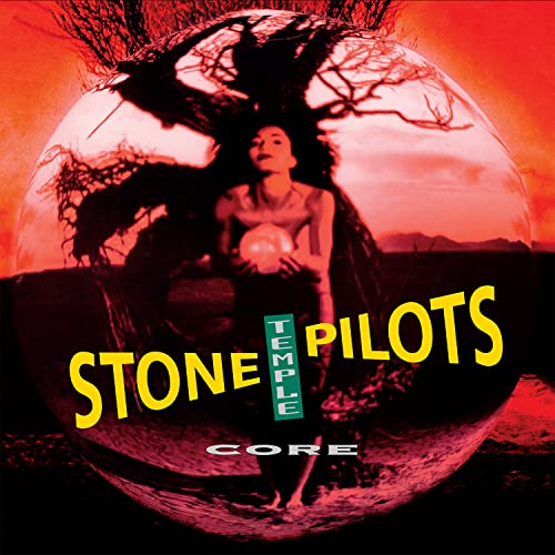 Stone Temple Pilots’ “Core” album cover: woman in front of a red sun.