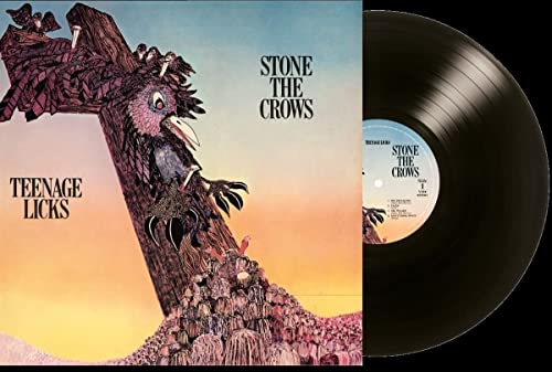 Stone The Crows" vinyl record with a bird illustration on the cover.