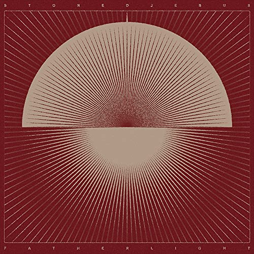 Album cover with a radiating, semi-circular design in brown and red tones.