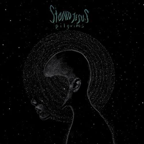 CD cover: dark profile of a person with a starry halo.