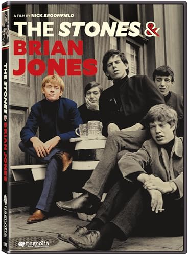 DVD cover featuring The Rolling Stones and Brian Jones in black and white.