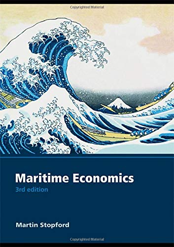 Book cover: “Maritime Economics 3e” with a large wave illustration.