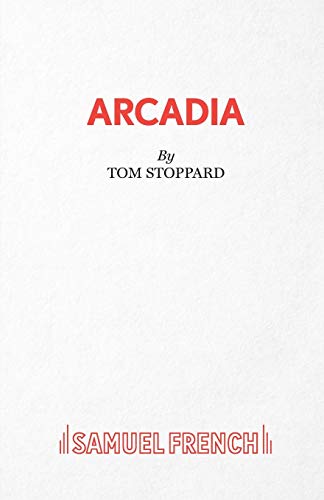 Book cover for Arcadia by Tom Stoppard, published by Samuel French, with white background.