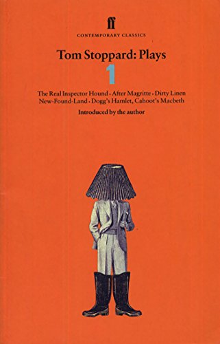Book cover with Tom Stoppard's name and play titles in a simple design layout.