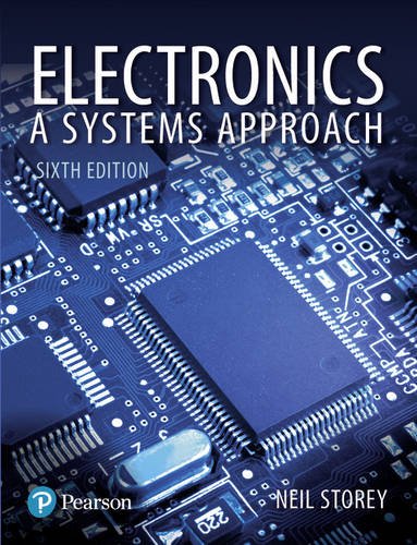 Textbook cover for Electronics: A Systems Approach, Sixth Edition, featuring a blue circuit board.
