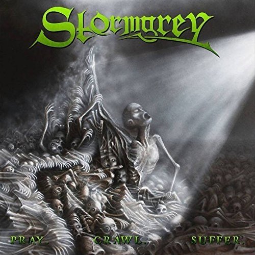 Dark album cover depicting emaciated figures and skulls in a chaotic scene.