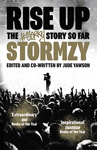 Book cover featuring a silhouette of Stormzy performing before a cheering crowd.