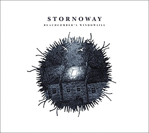 CD cover for Stornoway’s “Beachcomber’s Windowsill” featuring a sketched sea urchin and house.