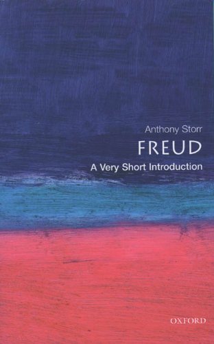 Book cover for Freud: A Very Short Introduction with abstract blue and pink background.