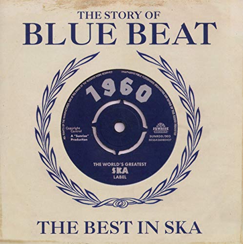 CD cover for “The Story of Blue Beat 1960” with a blue record design.
