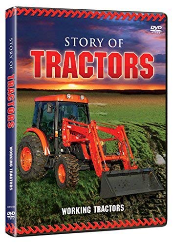 DVD cover for "Story Of Tractors" featuring an orange tractor in a field.