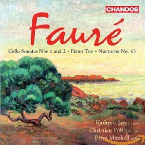 CD cover for Faure cello sonatas with landscape painting.