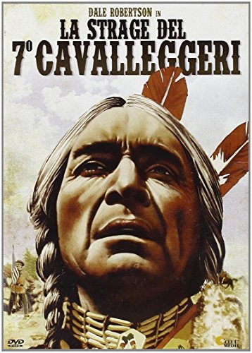DVD cover for "Strage Del 7 Cavalleggeri" featuring a Native American man.