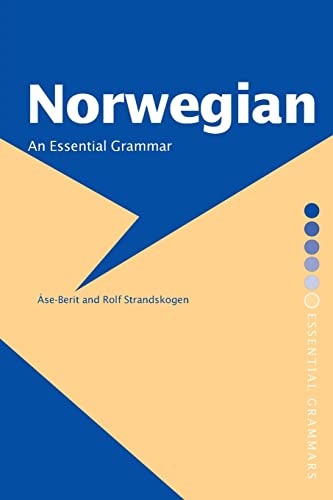 Book cover: "Norwegian: An Essential Grammar" by Åse-Berit and Rolf Strandskogen.