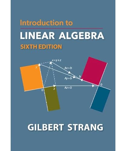 Textbook cover for "Introduction to Linear Algebra" by Gilbert Strang.