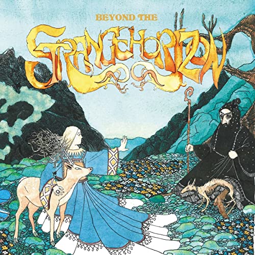 Album cover: “Strange Horizon” with fantasy art of figures and deer.