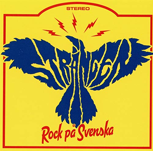 "Album cover with a blue bird graphic on a yellow background, surrounded by a red border."
