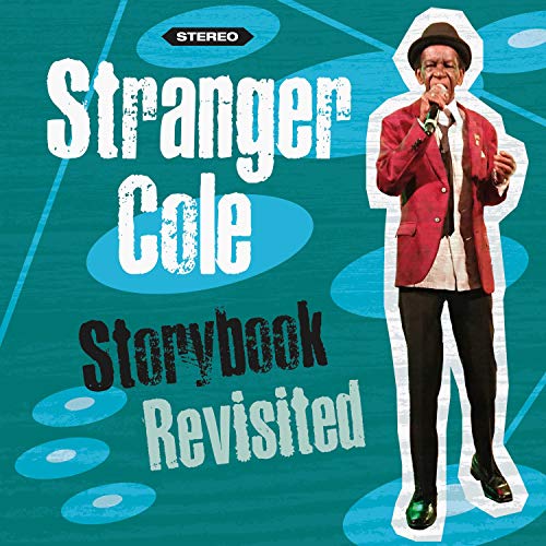 Album cover with man in red jacket singing into a microphone on teal background.