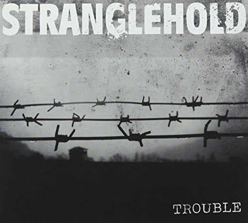 Black and white album cover with barbed wire and distressed texture.