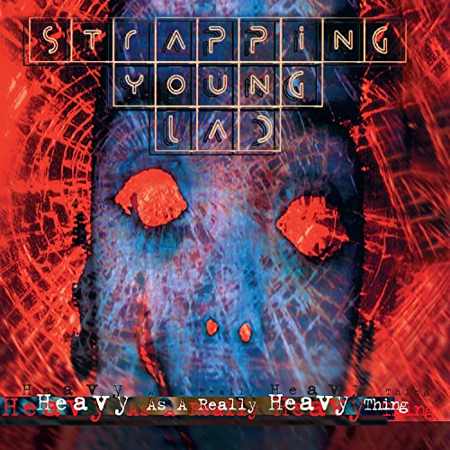 Album cover for Strapping Young Lad, featuring a distorted face and text.
