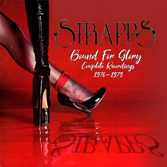 CD cover for Strapps’ “Bound For Glory” featuring legs in high heels.