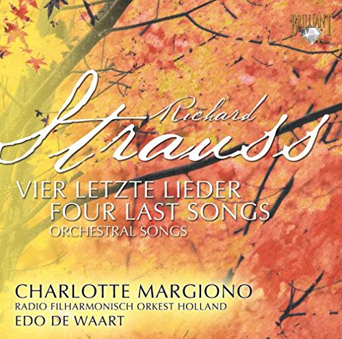 CD cover for Richard Strauss’ “Four Last Songs” with autumn foliage.