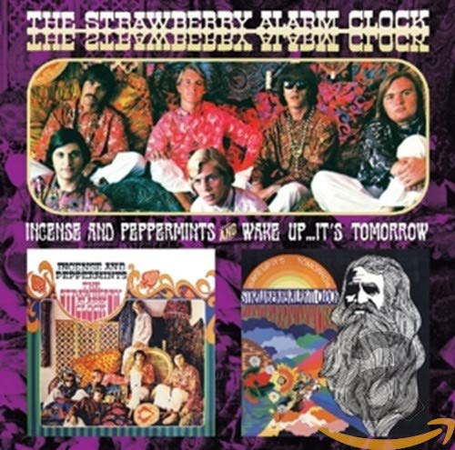 CD cover for Strawberry Alarm Clock’s “Incense and Peppermints” with band photo.