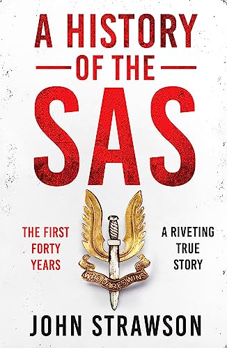 Book cover: "A History of the SAS" with winged dagger emblem.