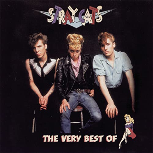 Stray Cats band portrait on album cover, with retro styling.
