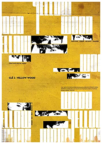 Stray Kids album cover, “Cle 2: Yellow Wood”, yellow and black design.
