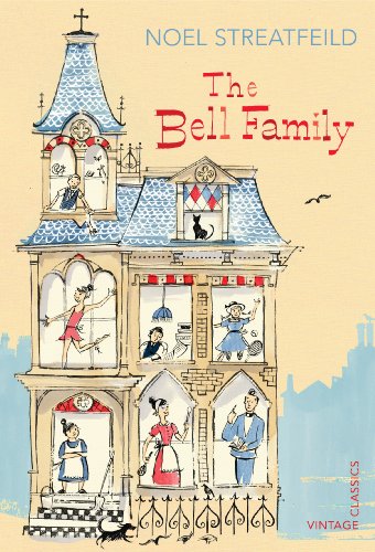 Book cover: illustrated dollhouse with figures, titled "The Bell Family".