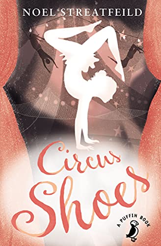 Book cover showing a white silhouette of an acrobat against a dark circus background.