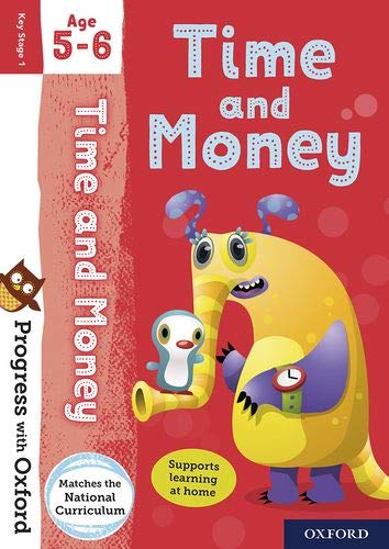 Progress with Oxford Time and Money book cover featuring a yellow monster and owl.