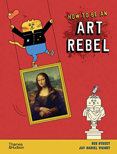 Book cover: cartoon cat with Mona Lisa, bust, and title text.