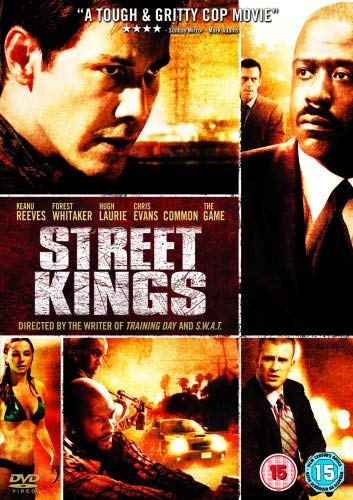 Street Kings" DVD cover featuring Keanu Reeves, Forest Whitaker, and Hugh Laurie.