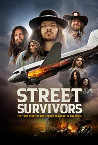 DVD cover for “Street Survivors” depicting band members and a crashing plane.