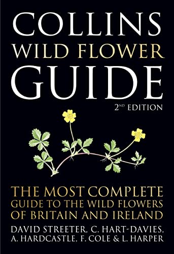 Book cover of Collins Wild Flower Guide 2nd Edition with a yellow flower illustration.
