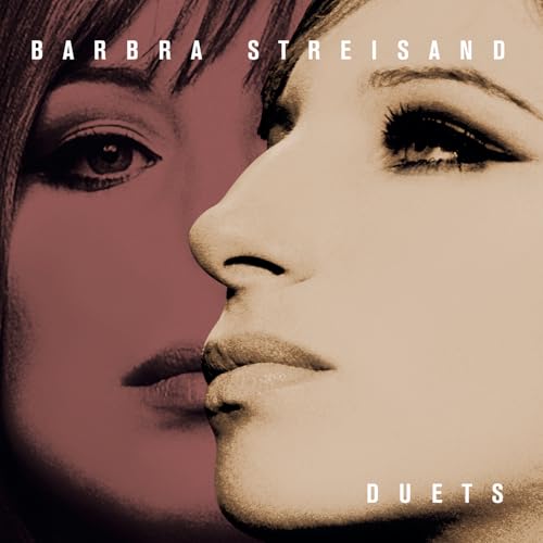 Barbra Streisand “Duets” CD cover with a close-up portrait of the singer.